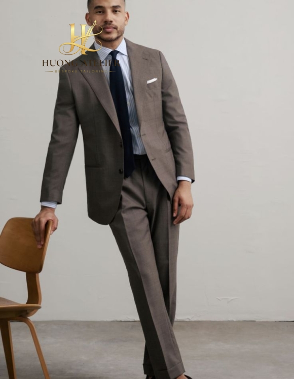 Brown Modern Fit Suit Ho Chi Minh 